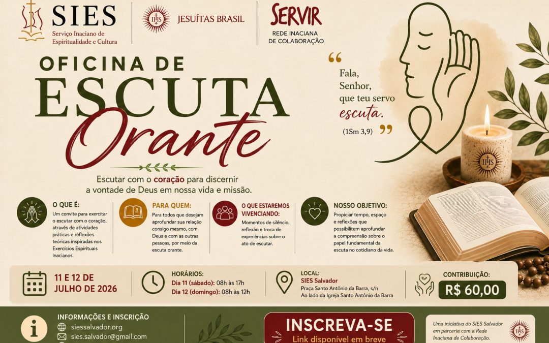 Oficina de Escuta Orante – 11 e 12 de Julho de 2026