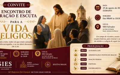 ENCONTRO DE ORAÇÃO E ESCUTA PARA A VIDA RELIGIOSA 29 DE AGOSTO